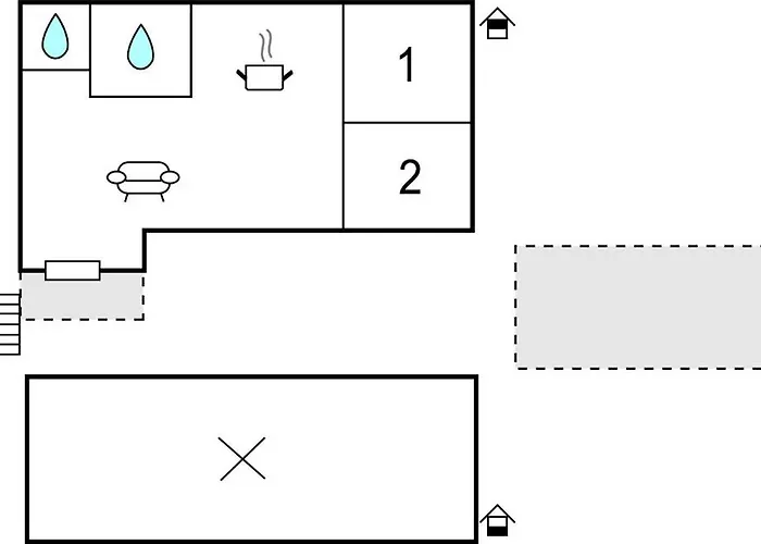 2 Bedroom Cozy In *